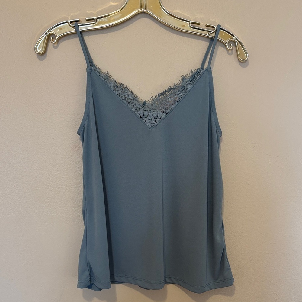 H&M Elegant Blue Lace Cami